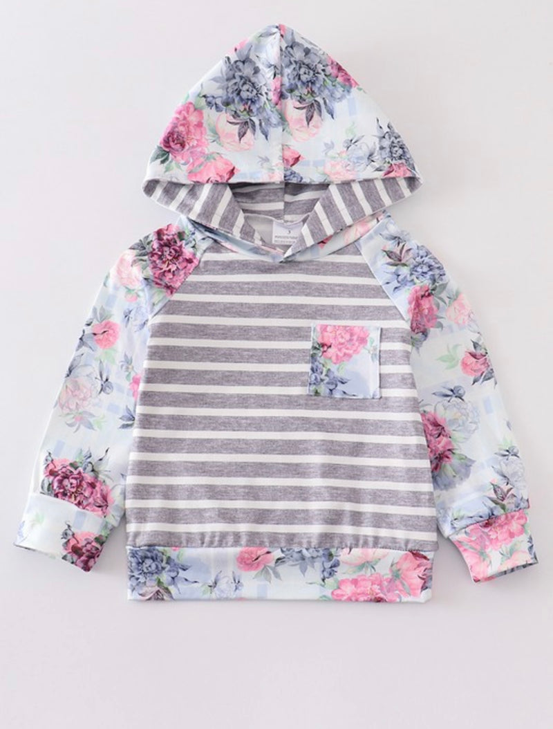 Kids floral hoodie